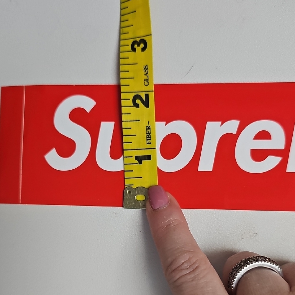Supreme Bold Red Sticker - Picture 3 of 3